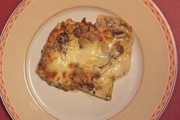 Vegetarische Lasagne mit Pilzen