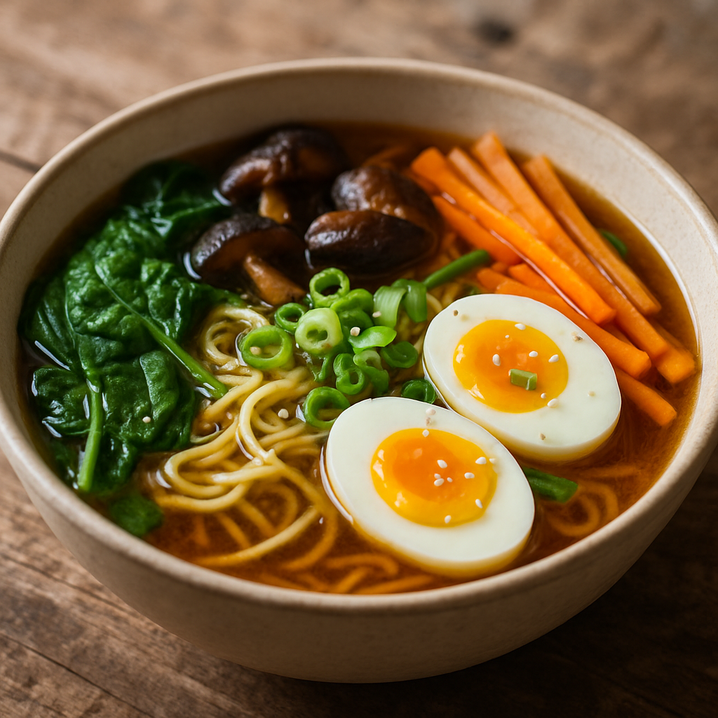 Japanische Miso-Ramen-Suppe