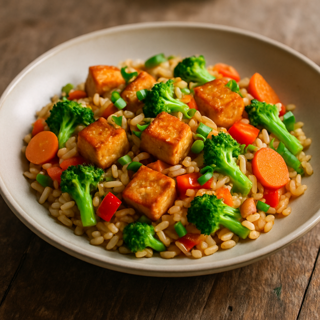 Gebratener Reis mit Tofu & Gemüse