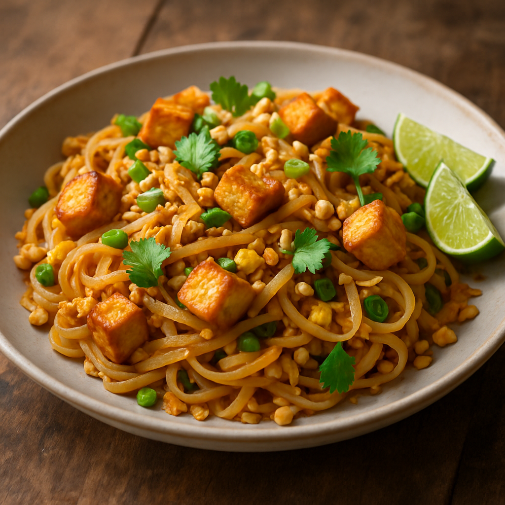 Pad-Thai-Style Reisnudeln mit Ei & Tofu