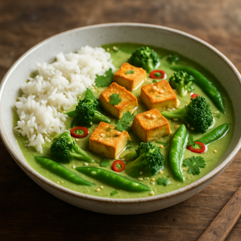 Grünes Thai-Curry mit Tofu