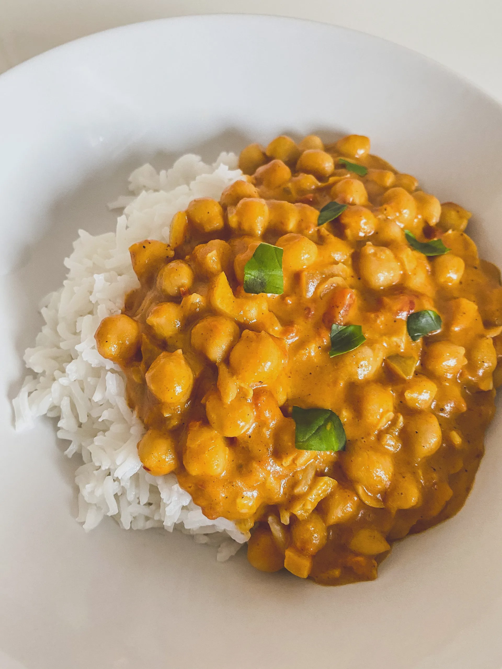 Kichererbsen-Curry mit Kokosmilch