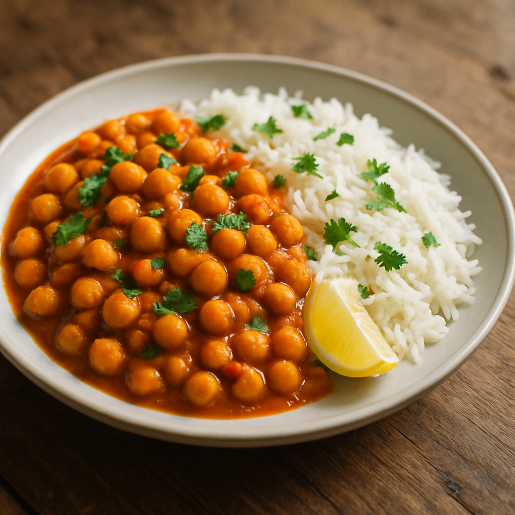 Chana Masala mit Basmatireis