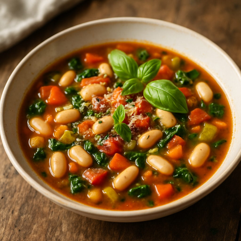 Minestrone mit weißen Bohnen